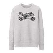 JL Illustration For A Ducati 848 EVO Motorbike Fan Jumper