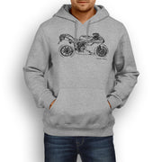 JL Illustration For A Ducati 848 EVO Motorbike Fan Hoodie