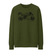 JL Illustration For A Ducati 848 EVO Motorbike Fan Jumper