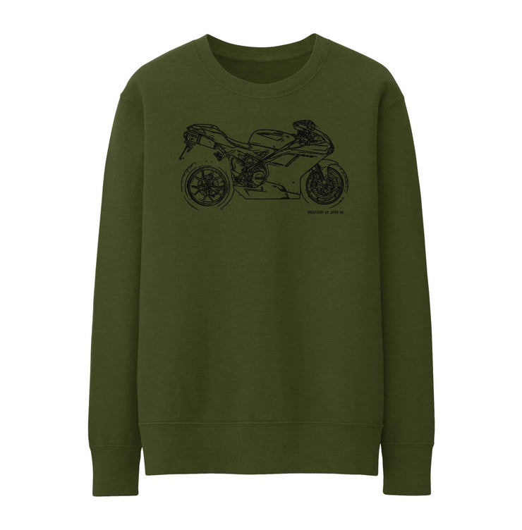 JL Illustration For A Ducati 848 EVO Motorbike Fan Jumper