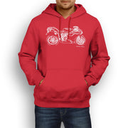 JL Illustration For A Ducati 848 EVO Motorbike Fan Hoodie