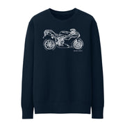 JL Illustration For A Ducati 848 EVO Motorbike Fan Jumper