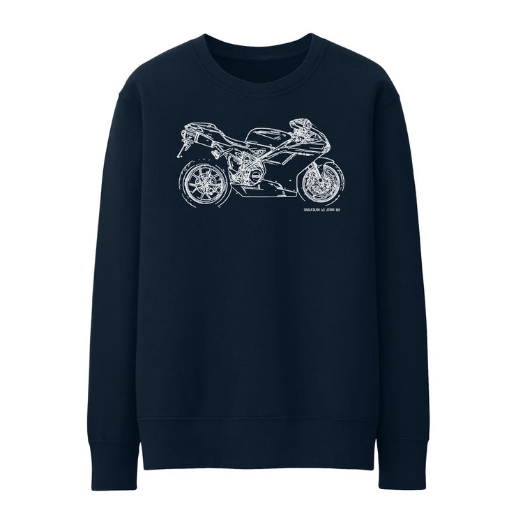 JL Illustration For A Ducati 848 EVO Motorbike Fan Jumper