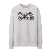 JL Illustration For A Ducati 848 EVO Corse SE Motorbike Fan Jumper