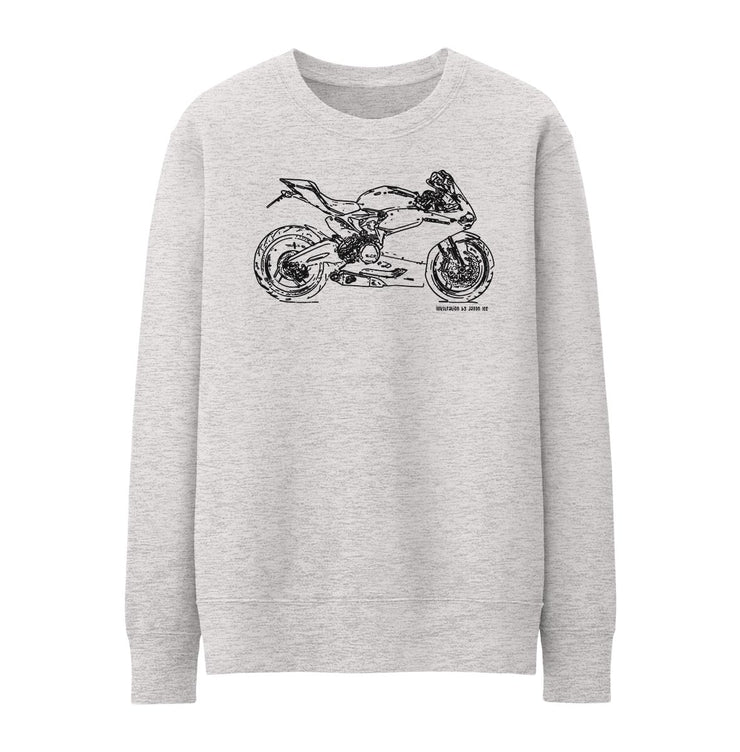 JL Illustration For A Ducati 899 Panigale Motorbike Fan Jumper