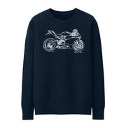 JL Illustration For A Ducati 899 Panigale Motorbike Fan Jumper