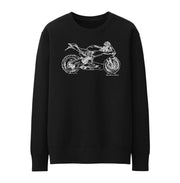 JL Illustration For A Ducati 899 Panigale Motorbike Fan Jumper