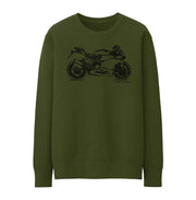 JL Illustration For A Ducati 959 Panigale Motorbike Fan Jumper