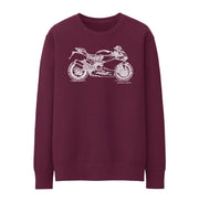 JL Illustration For A Ducati 959 Panigale Motorbike Fan Jumper