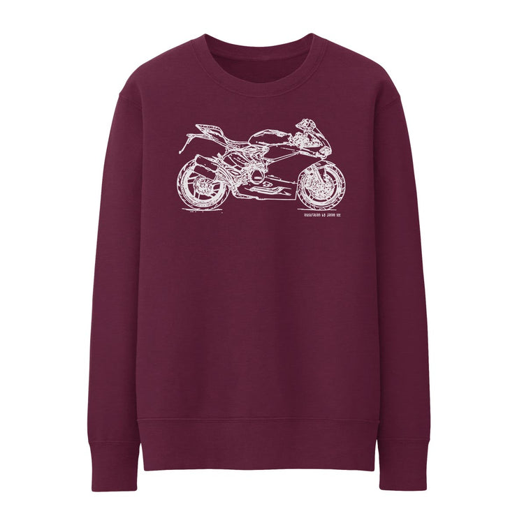 JL Illustration For A Ducati 959 Panigale Motorbike Fan Jumper