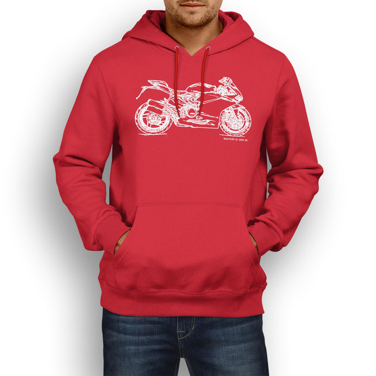 JL Illustration For A Ducati 959 Panigale Motorbike Fan Hoodie