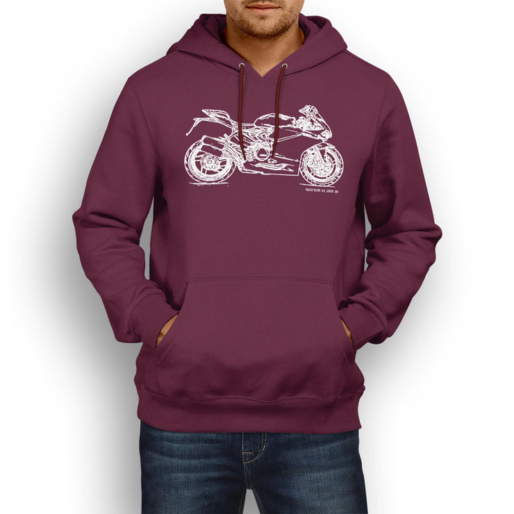 JL Illustration For A Ducati 959 Panigale Motorbike Fan Hoodie