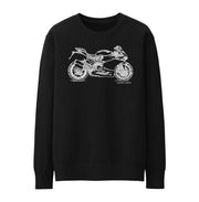 JL Illustration For A Ducati 959 Panigale Motorbike Fan Jumper