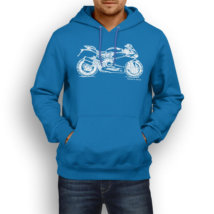 JL Illustration For A Ducati 959 Panigale Motorbike Fan Hoodie