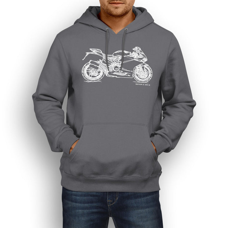 JL Illustration For A Ducati 959 Panigale Motorbike Fan Hoodie