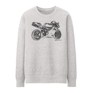 JL Illustration For A Ducati 996R Motorbike Fan Jumper