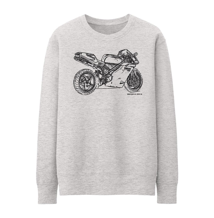 JL Illustration For A Ducati 996R Motorbike Fan Jumper