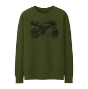 JL Illustration For A Ducati 996R Motorbike Fan Jumper