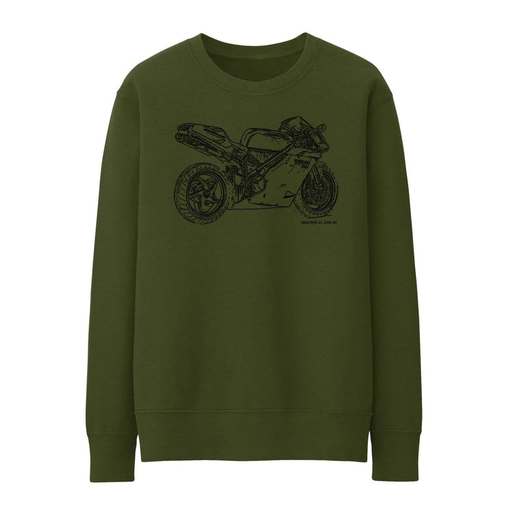 JL Illustration For A Ducati 996R Motorbike Fan Jumper