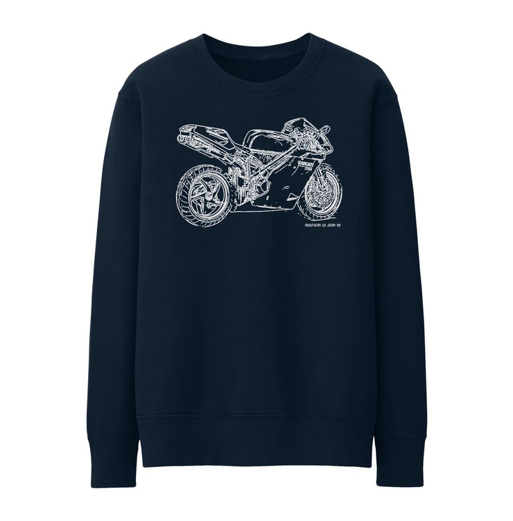 JL Illustration For A Ducati 996R Motorbike Fan Jumper