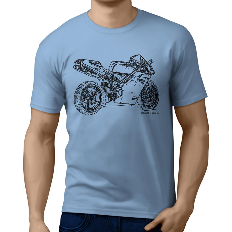 JL Illustration For A Ducati 996R Motorbike Fan T-shirt