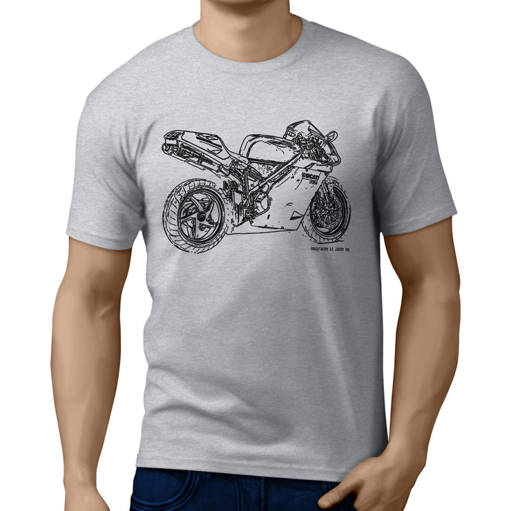 JL Illustration For A Ducati 996R Motorbike Fan T-shirt