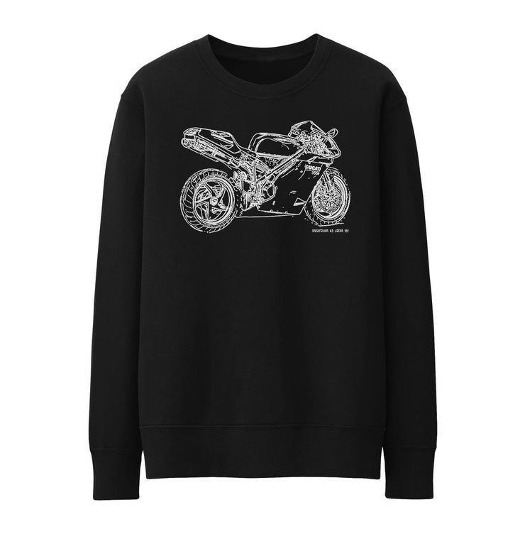 JL Illustration For A Ducati 996R Motorbike Fan Jumper