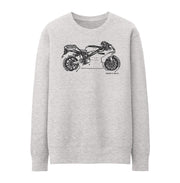 JL Illustration For A Ducati 999 Motorbike Fan Jumper