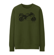 JL Illustration For A Ducati 999 Motorbike Fan Jumper