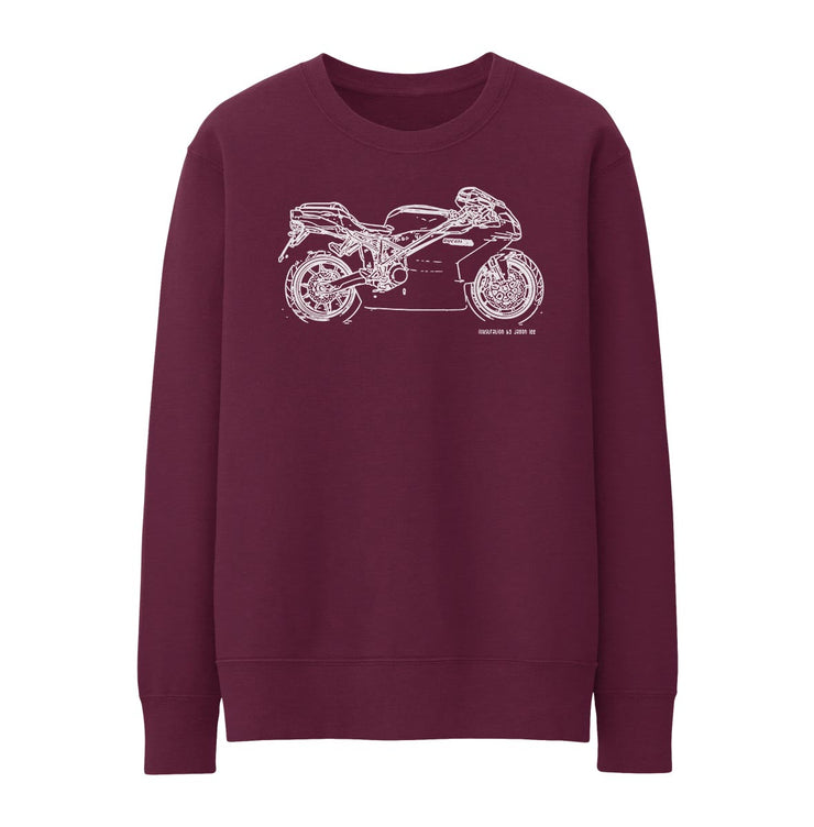 JL Illustration For A Ducati 999 Motorbike Fan Jumper