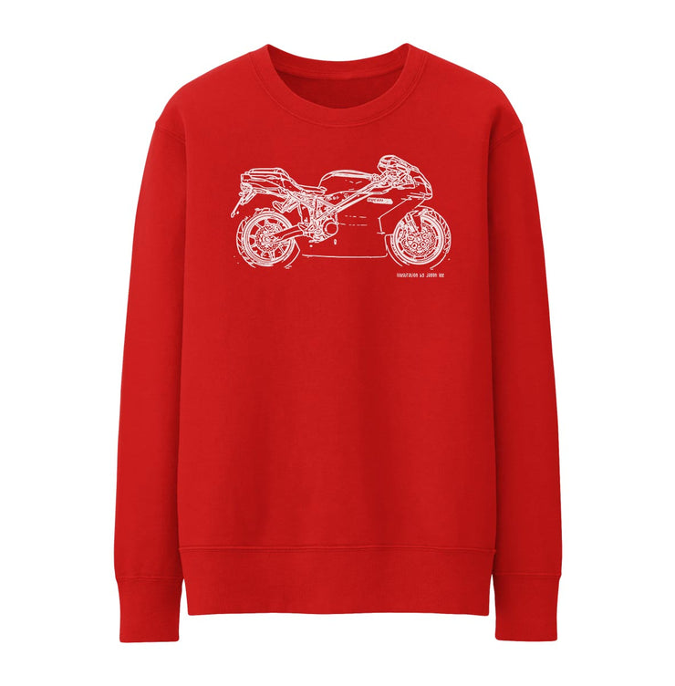 JL Illustration For A Ducati 999 Motorbike Fan Jumper