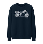 JL Illustration For A Ducati 999 Motorbike Fan Jumper