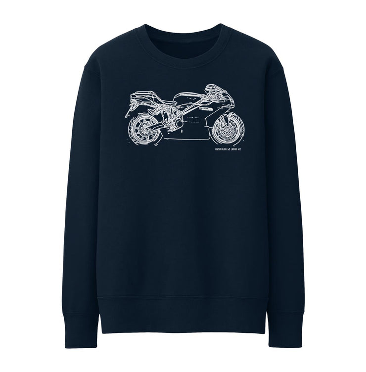 JL Illustration For A Ducati 999 Motorbike Fan Jumper