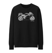 JL Illustration For A Ducati 999 Motorbike Fan Jumper