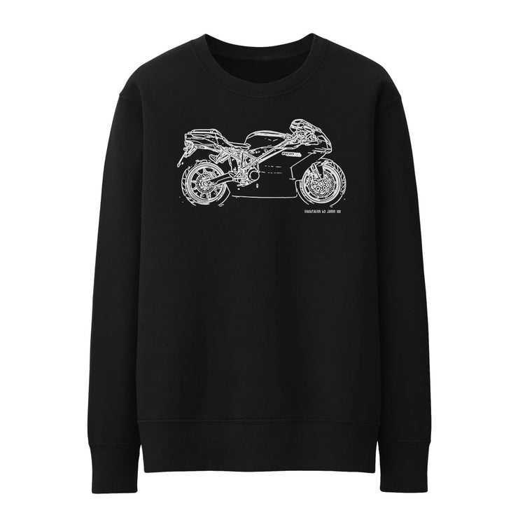 JL Illustration For A Ducati 999 Motorbike Fan Jumper