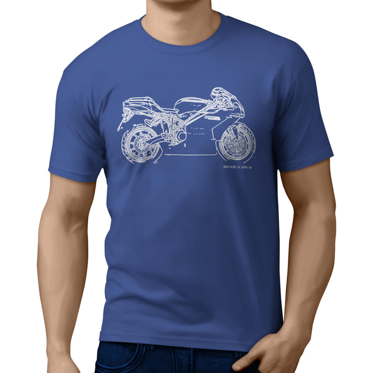 JL Illustration For A Ducati 999 Motorbike Fan T-shirt