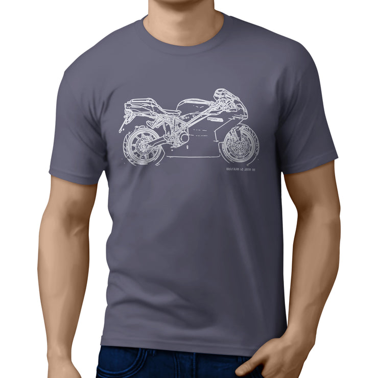 JL Illustration For A Ducati 999 Motorbike Fan T-shirt