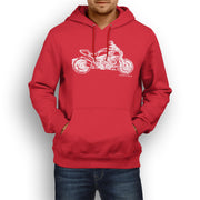 JL Illustration For A Ducati Diavel Motorbike Fan Hoodie
