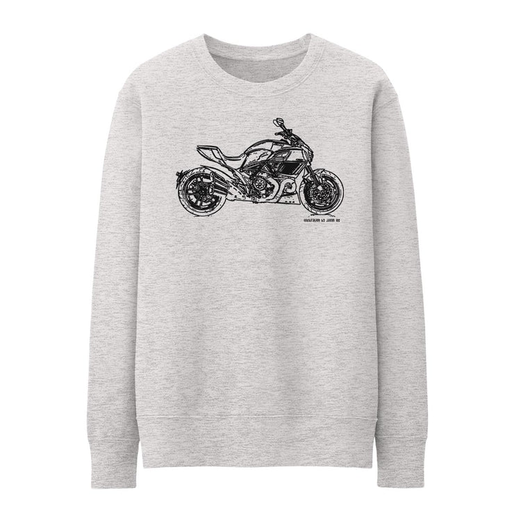 JL* Illustration For A Ducati Diavel Carbon Motorbike Fan Jumper