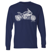 JL Illustration For A Ducati Diavel Carbon Motorbike Fan LS-Tshirt