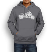 JL Illustration For A Ducati Diavel Carbon Motorbike Fan Hoodie