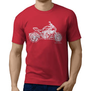 JL Illustration For A Ducati Diavel Carbon Motorbike Fan T-shirt