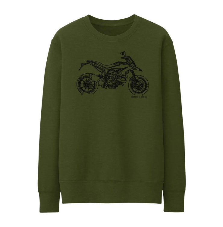 JL Illustration For A Ducati Hypermotard Motorbike Fan Jumper
