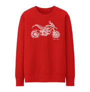 JL Illustration For A Ducati Hypermotard Motorbike Fan Jumper