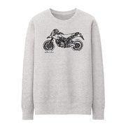 JL Illustration For A Ducati Hypermotard 1100EVO Motorbike Fan Jumper