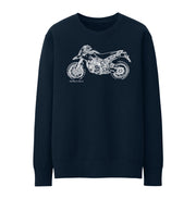 JL Illustration For A Ducati Hypermotard 1100EVO Motorbike Fan Jumper