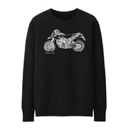 JL Illustration For A Ducati Hypermotard 1100EVO Motorbike Fan Jumper