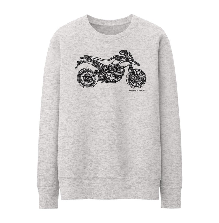 JL Illustration For A Ducati Hypermotard 796 Motorbike Fan Jumper
