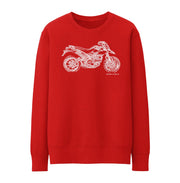 JL Illustration For A Ducati Hypermotard 796 Motorbike Fan Jumper