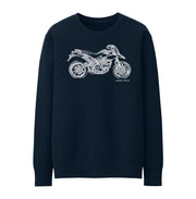 JL Illustration For A Ducati Hypermotard 796 Motorbike Fan Jumper